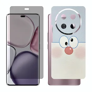 Glass Together model privacy screen protector suitable for Honor X9c mobile phone with back cover sticker