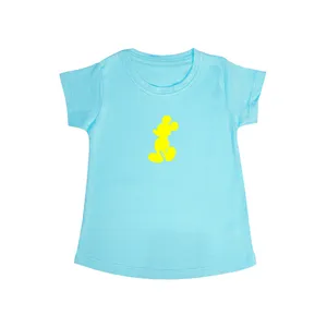 تی شرت آستین کوتاه دخترانه مدل میکی موس کد Ylo