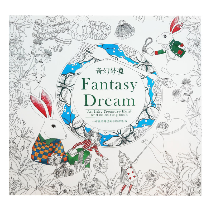 دفتر رنگ آمیزی مدل Fantasy Secret مجموعه 2 عددی