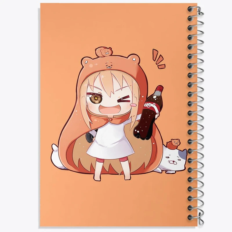 دفتر مشق 100 برگ خندالو طرح دوما اومارو انیمه اوماروچان Umaru Chan کد 18476