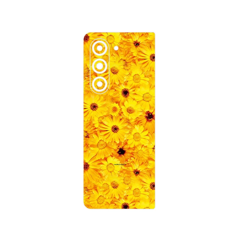 برچسب پوششی ماهوت مدل Yellow_Flower مناسب برای گوشی موبایل سامسونگ Galaxy Z Fold 5