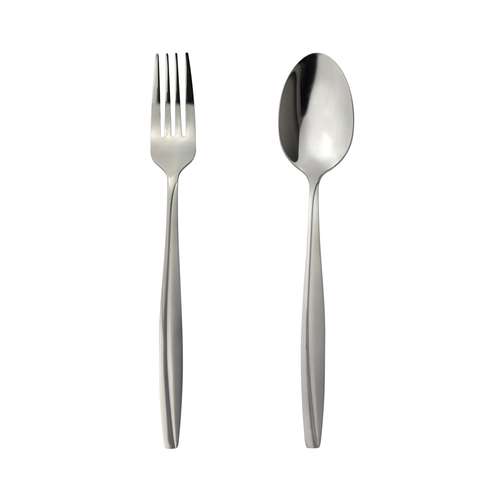 قاشق و چنگال 12 پارچه مدل مات و براق  کد UN - 3511