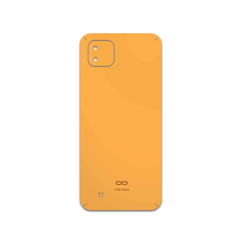 برچسب پوششی ماهوت مدل Matte-Orange مناسب برای گوشی موبایل ریلمی C11 2021