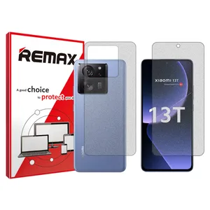 Remax brand shockproof Matte screen protector glass for Xiaomi 13T along with the back protector