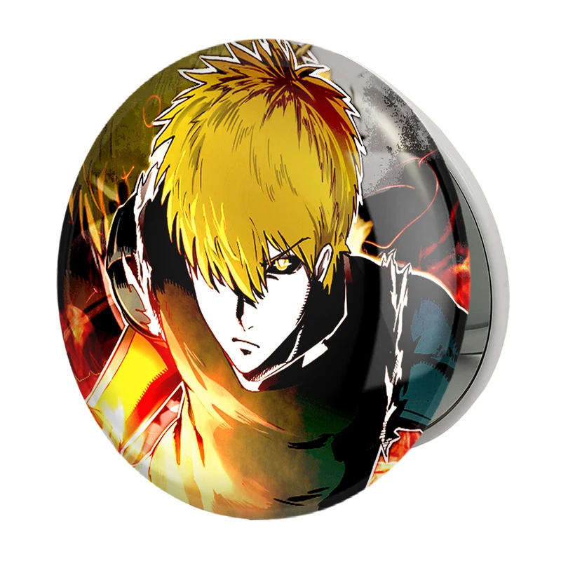 آینه جیبی خندالو طرح جنوس انیمه مرد تک مشتی One Punch Man مدل تاشو کد 11381 