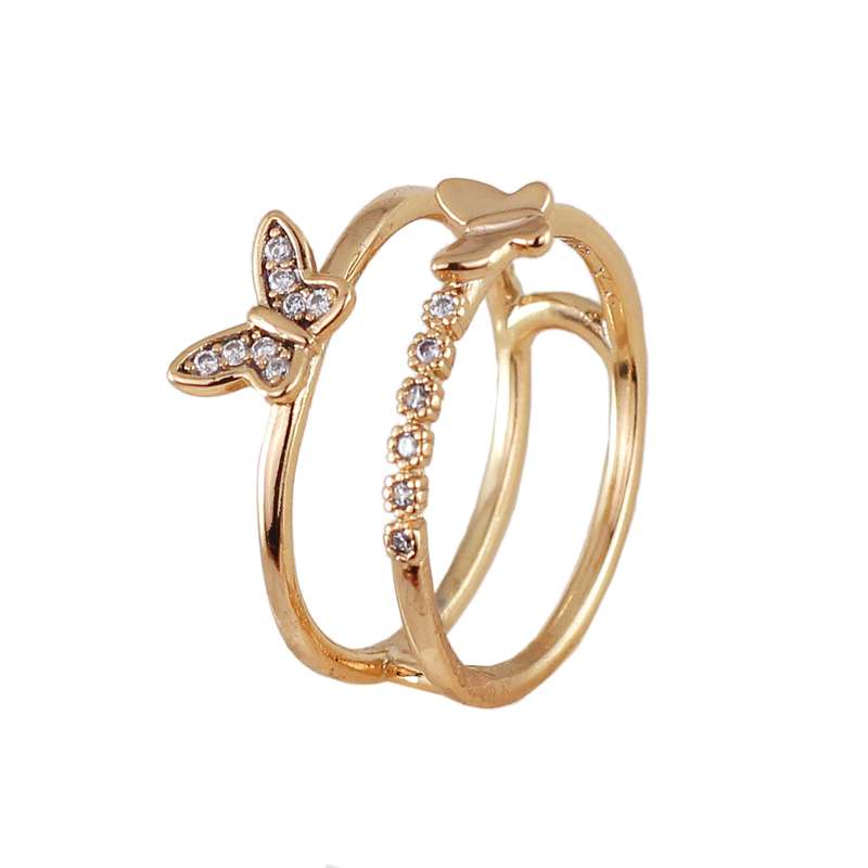 انگشتر زنانه ژوپینگ مدل پروانه کد L422 انگشتر زنانه ژوپینگ مدل پروانه کد L422