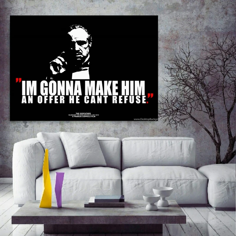  پوستر دیواری طرح پدرخوانده مدل PD199