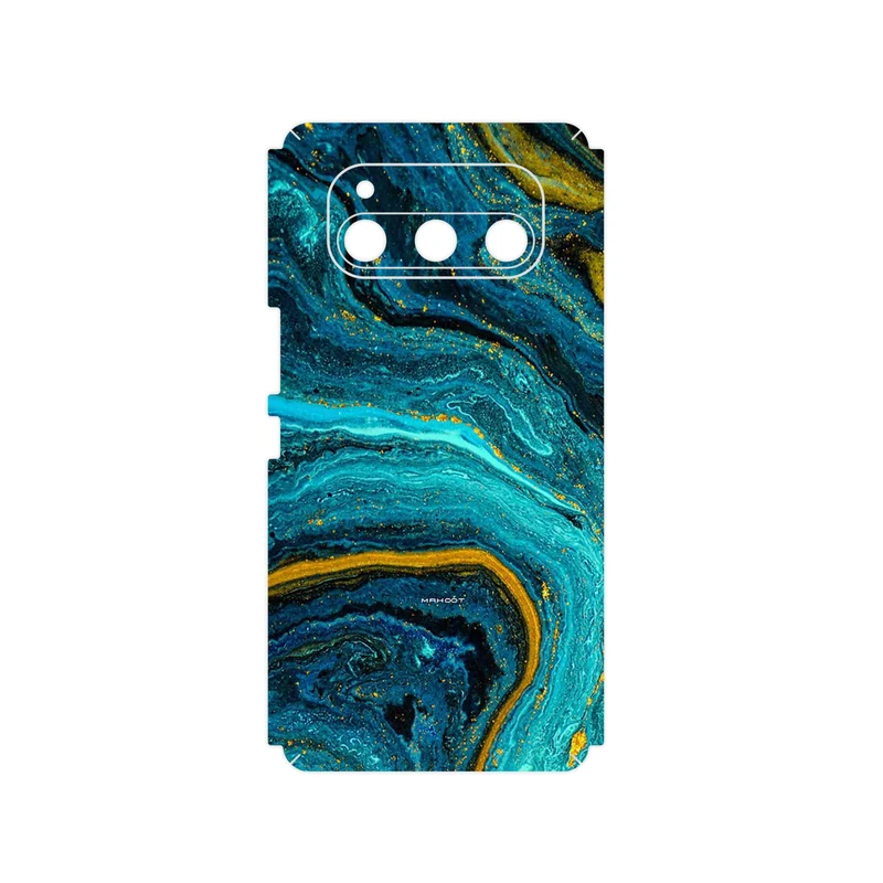 برچسب پوششی ماهوت مدل Turquoise marblewith golden streaks مناسب برای گوشی موبایل داریا Bond 5G