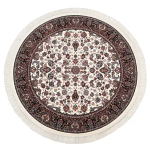 فرش ماشینی فرش مارکت تریتا مدل گرد افشان دریا کد fm700 10 زمینه کرم