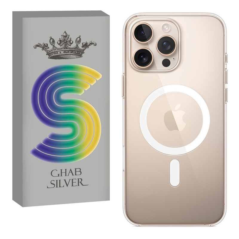 کاور قاب سیلور مدل مگسیف مناسب برای گوشی موبایل اپل iPhone 15 Pro
