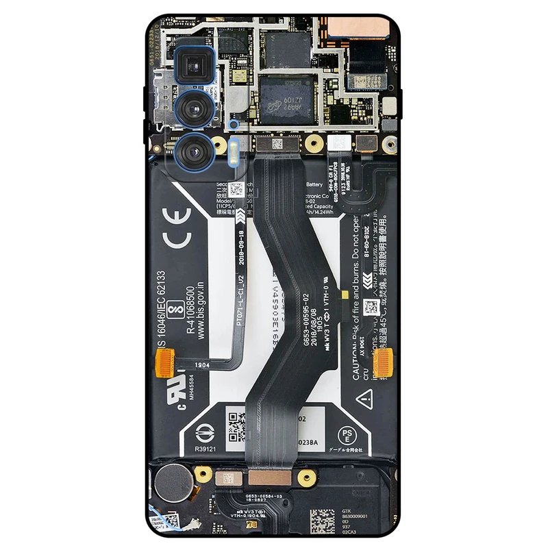 کاور مگافون طرح برد موبایل مدل 8004 مناسب برای گوشی موبایل موتورولا Moto Edge 20 Pro