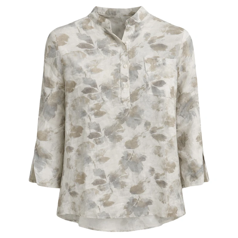 بلوز آستین بلند یقه گرد زنانه مدل گلبرگ کد 09