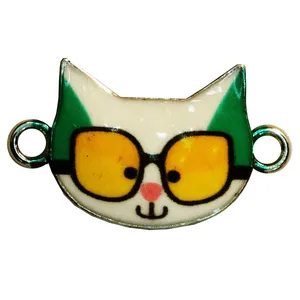 آویز دستبند مدل گربه عینکی کد AD 899