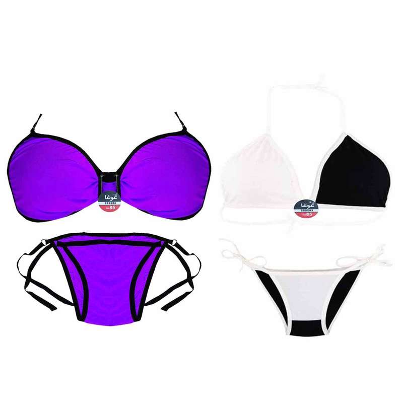 ست شورت و سوتین زنانه غوغا مدل Oid-070 مجموعه 2 عددی