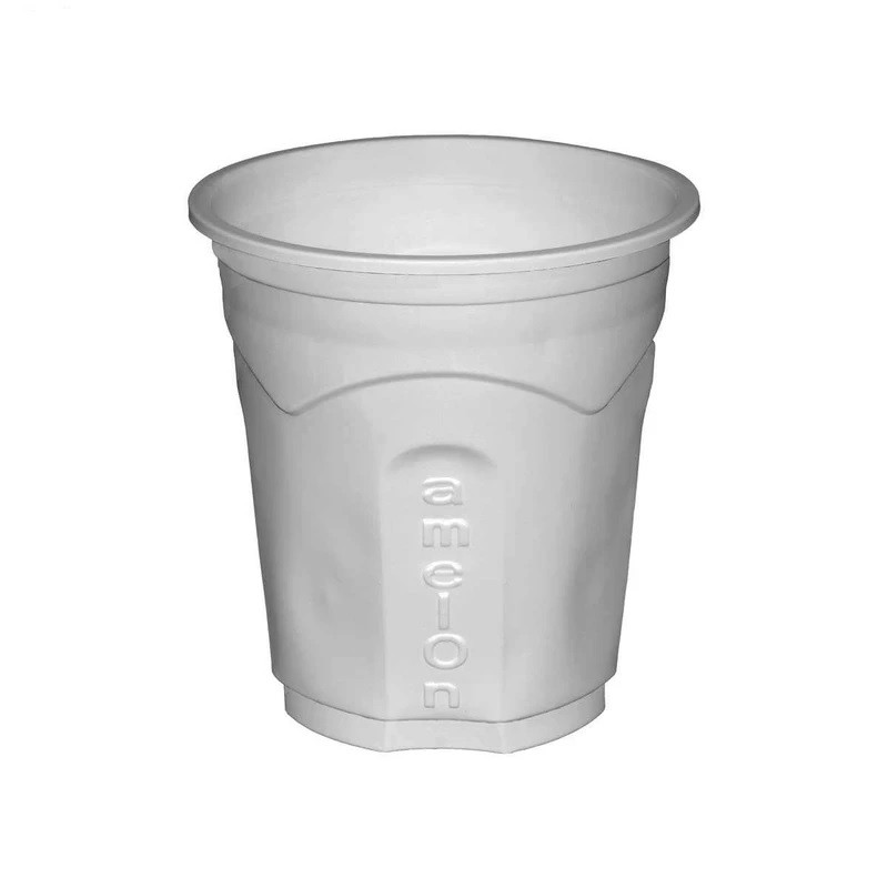 لیوان یکبار مصرف آملون مدل 200cc گیاهی بسته 40 عددی