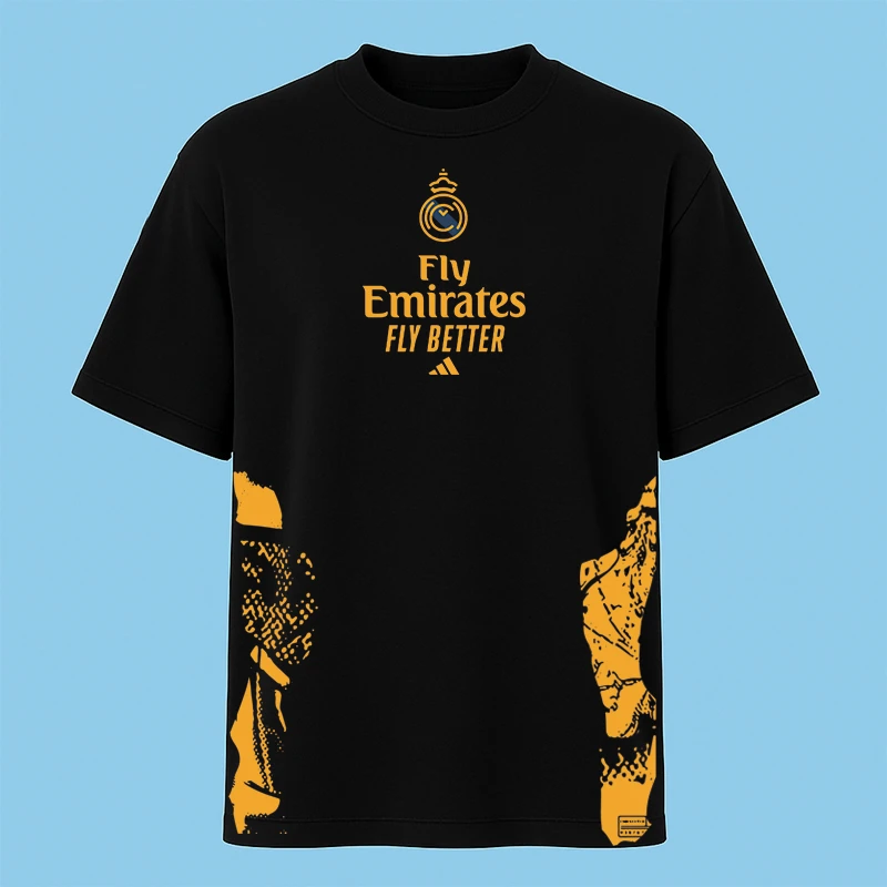 تی‌شرت آستین کوتاه مردانه مدل کیت رئال مادرید کد V3