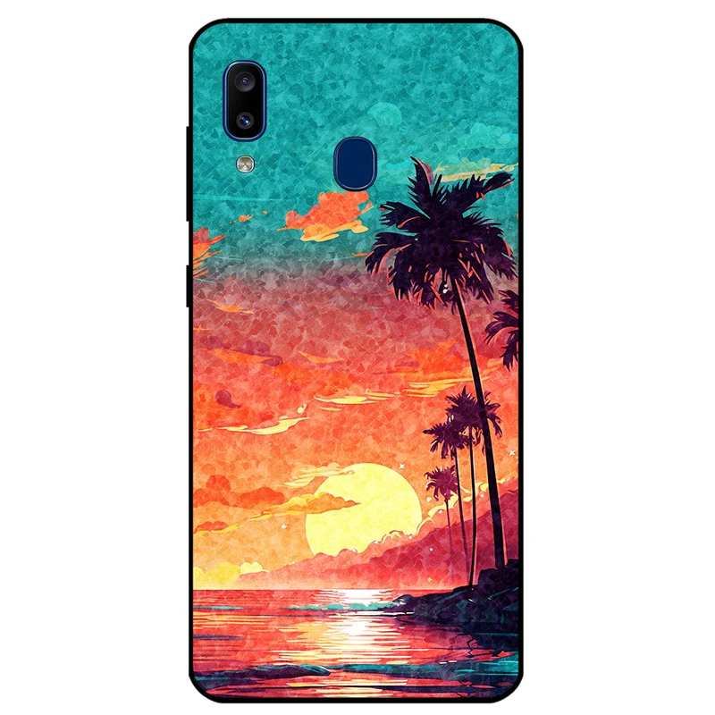 کاور مگافون طرح تابستان مدل 8000 مناسب برای گوشی موبایل سامسونگ Galaxy A20 E          