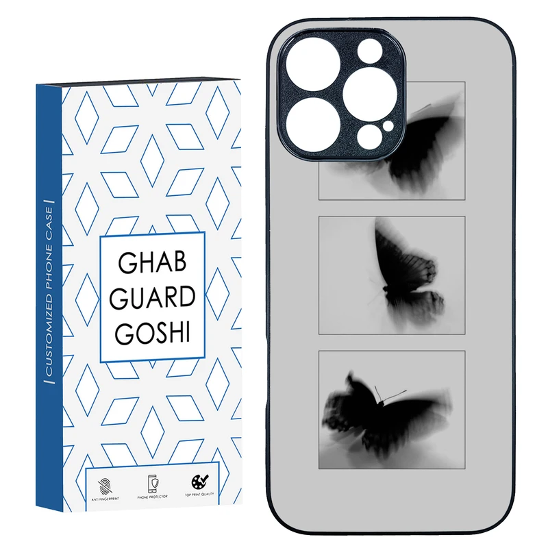 کاور قاب گارد گوشی طرح پروانه کد TPU-178 مناسب برای گوشی موبایل اپل Iphone 16 Pro Max