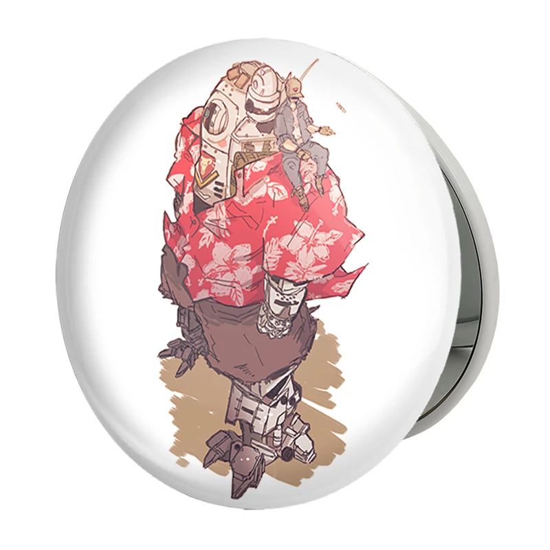 آینه جیبی خندالو طرح بازی تایتان فال (Titanfall) مدل تاشو کد 32630