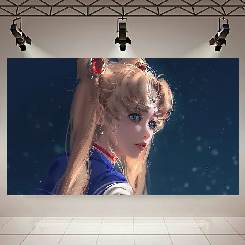 تابلو بوم طرح انیمه دختر مدل Sailor moon کد AR1430