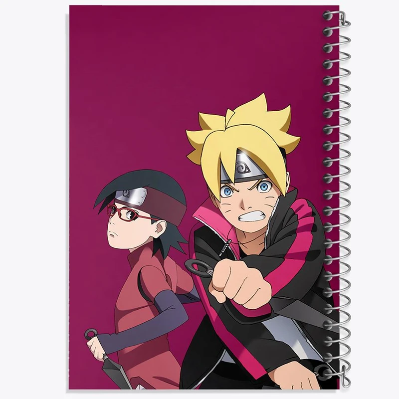 دفتر نقاشی 50 برگ خندالو مدل بوروتو اوزوماکی انیمه بوروتو Boruto کد 15727