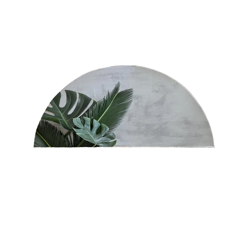 پادری مدل نیم دایره طرح برگ کد 8360 سایز 90×45 سانتی متر