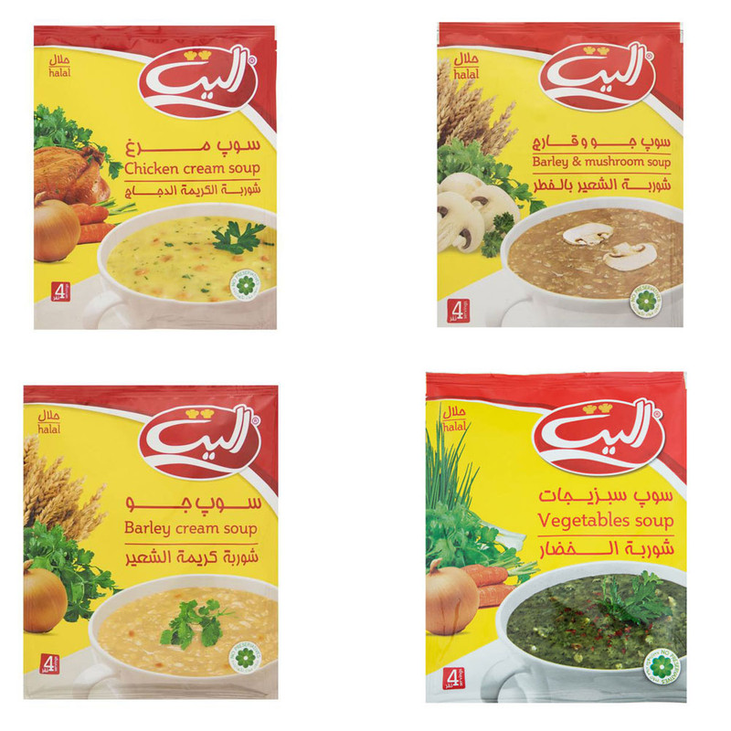 سوپ نیمه آماده الیت - 65 گرم بسته 4 عددی