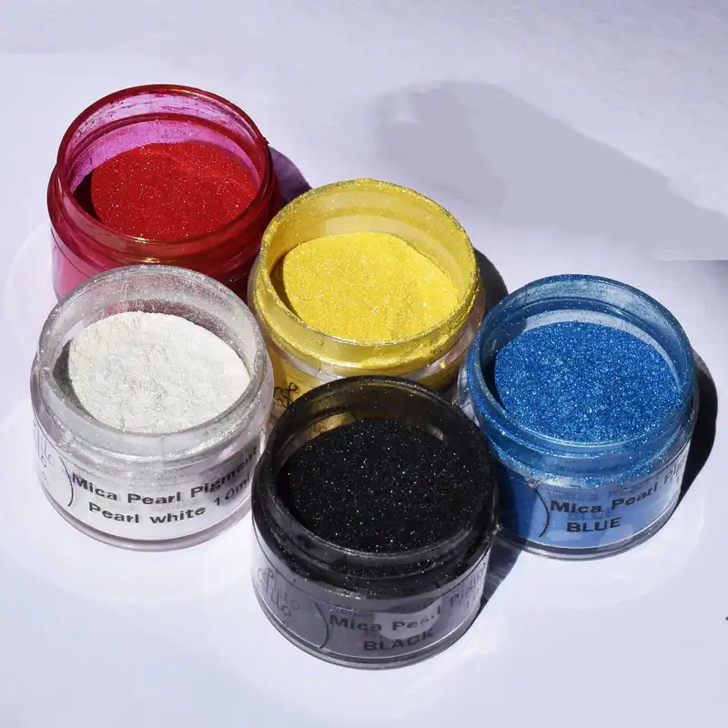 پودر رنگ  رزین اپوکسی فیلو مدل micapearl حجم 10 میلی لیتر بسته 5 عددی