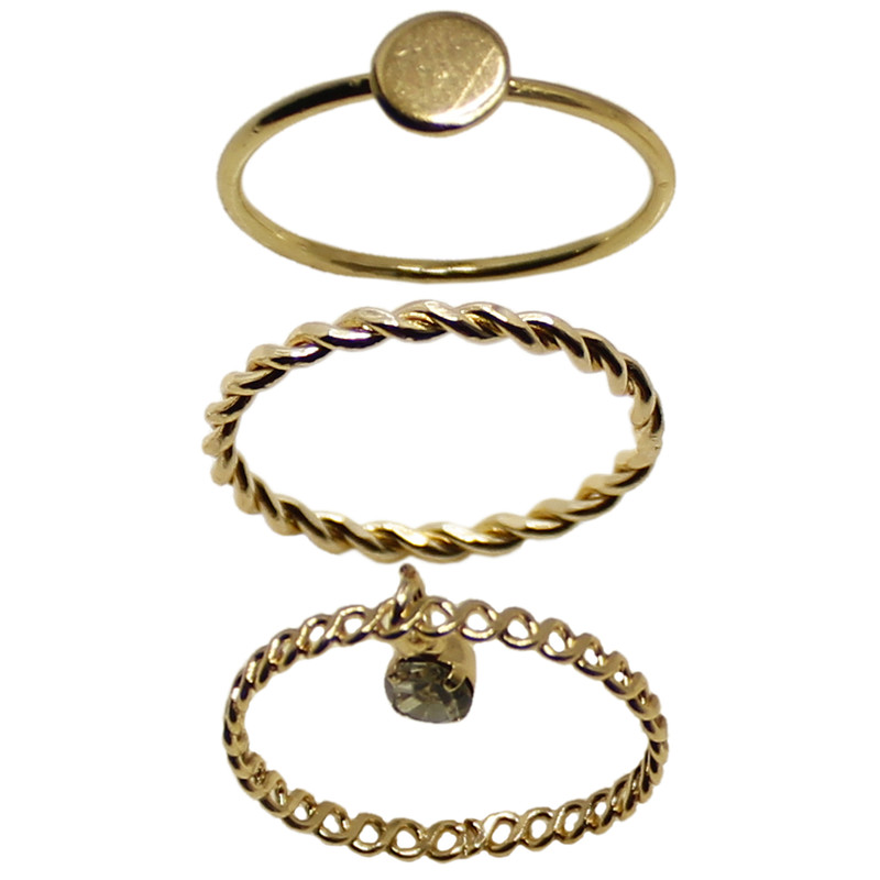 بند انگشتی زنانه کد RKH_1206 مجموعه 3 عددی