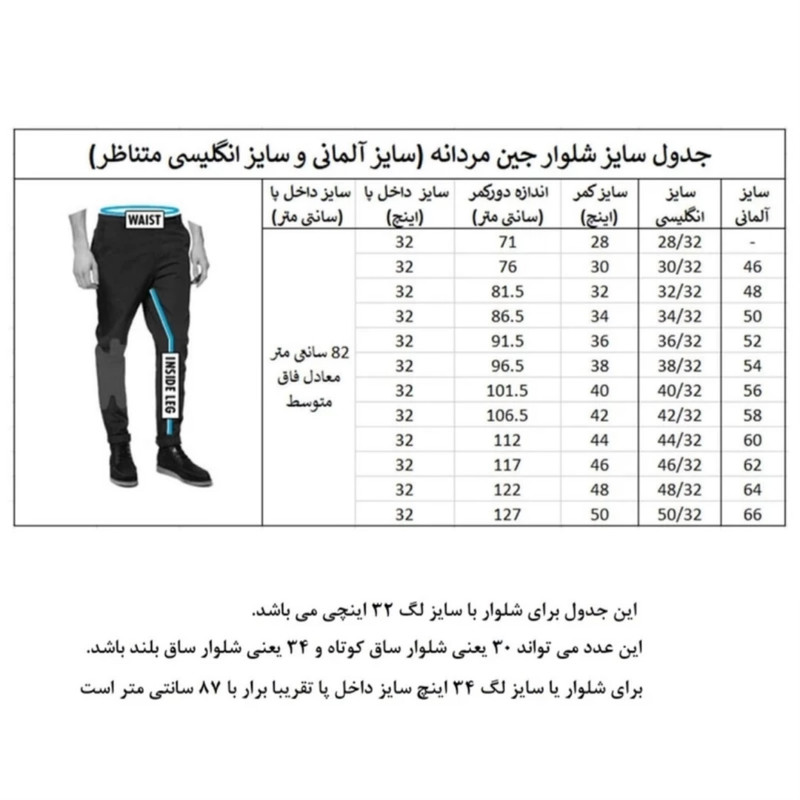 شلوار جین مردانه مدل A395515