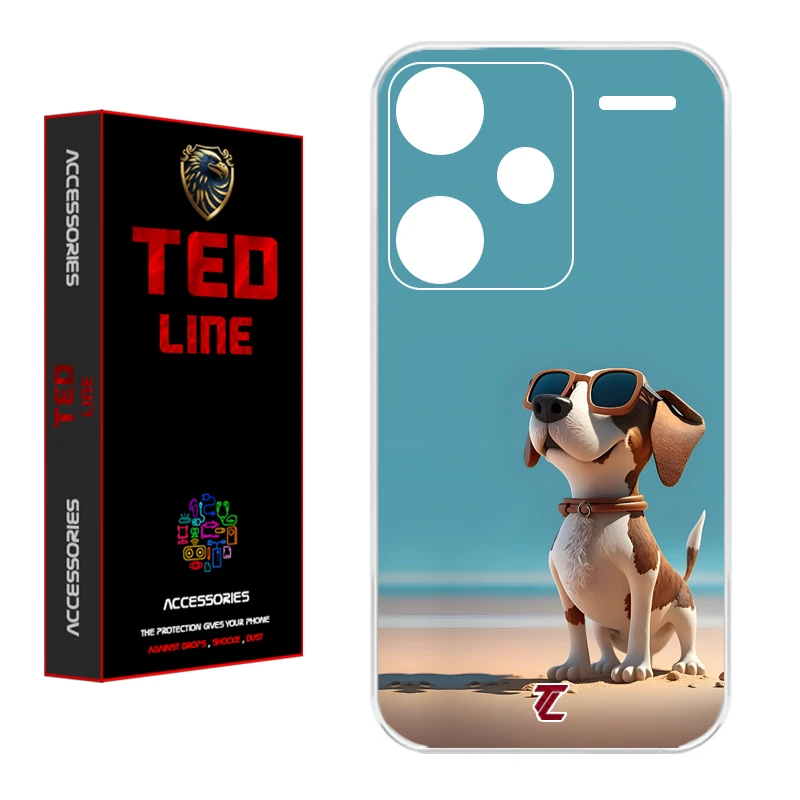 کاور تدلاین طرح سگ کد 1187 مناسب برای گوشی موبایل شیائومی Redmi Note 13 Pro Plus