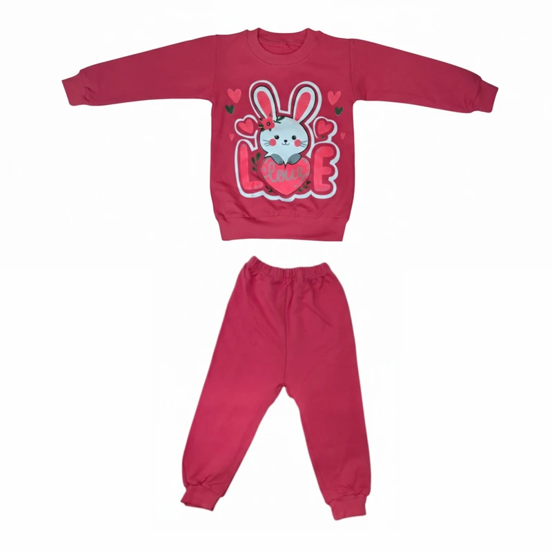 ست بلوز و شلوار راحتی دخترانه مدل خرگوشی