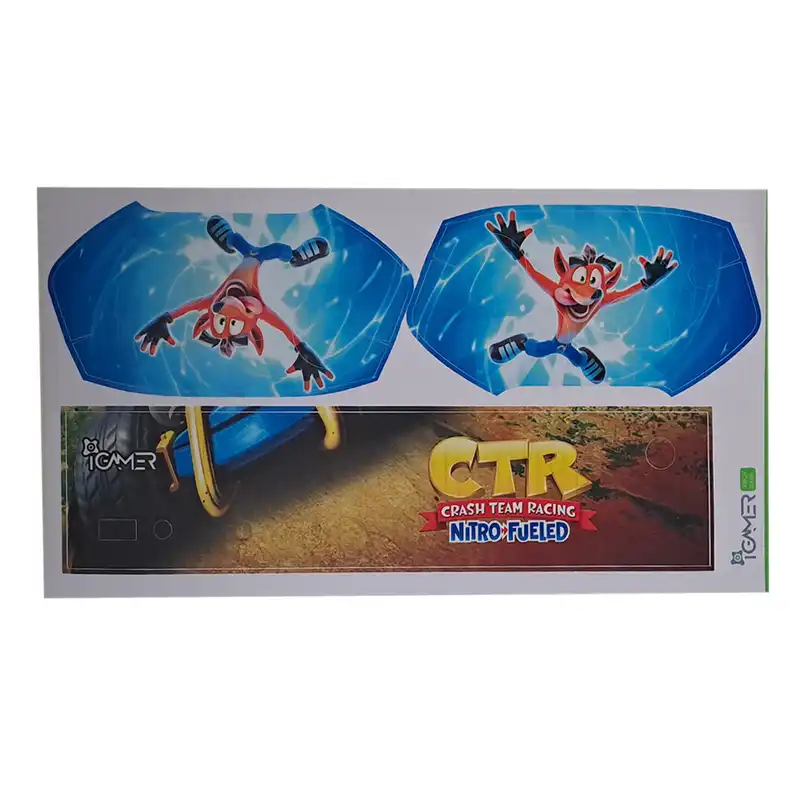 برچسب کنسول ایکس باکس سری اس آیگیمر طرح CTR مدل Skins0029 مجموعه سه عددی