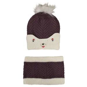 ست کلاه و شال گردن بچگانه مدل 4361