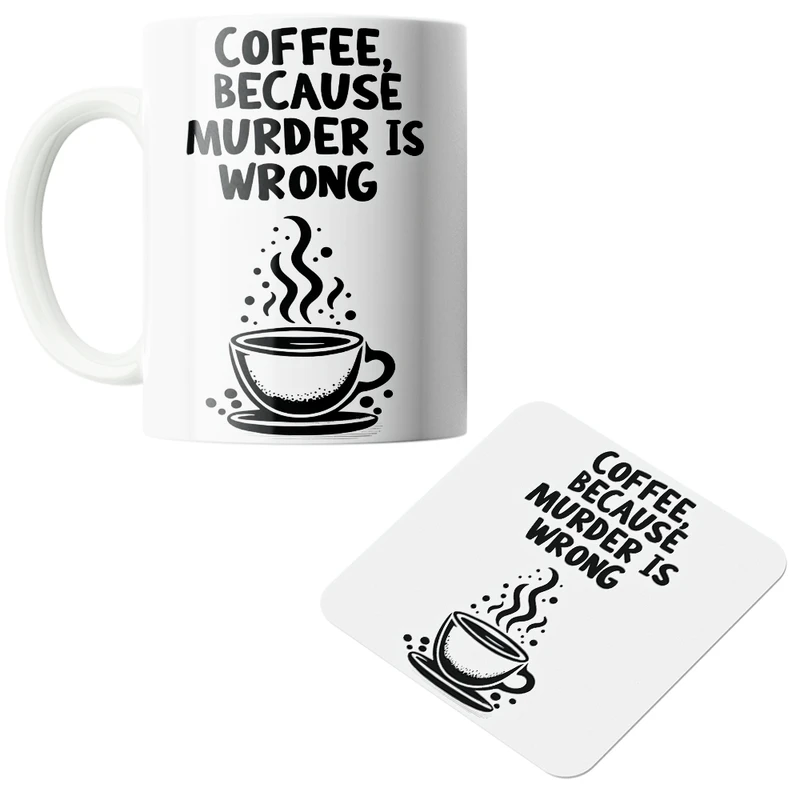 ماگ پاد آفرین مدل  Coffee کد z309 به همراه زیر لیوانی