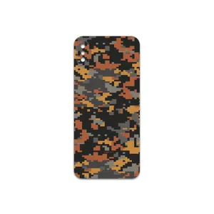MAHOOT  Army-Autumn-pixel Cover Sticker for apple iPhone X