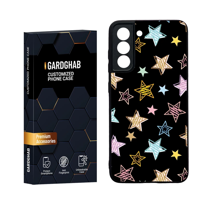 کاور گارد قاب مدل دور ژله ای پشت گلس دخترانه مناسب برای گوشی موبایل سامسونگ Galaxy S21 FE