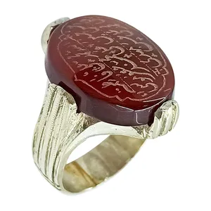 انگشتر نقره مردانه سلین کالا مدل عقیق کد ce-As149