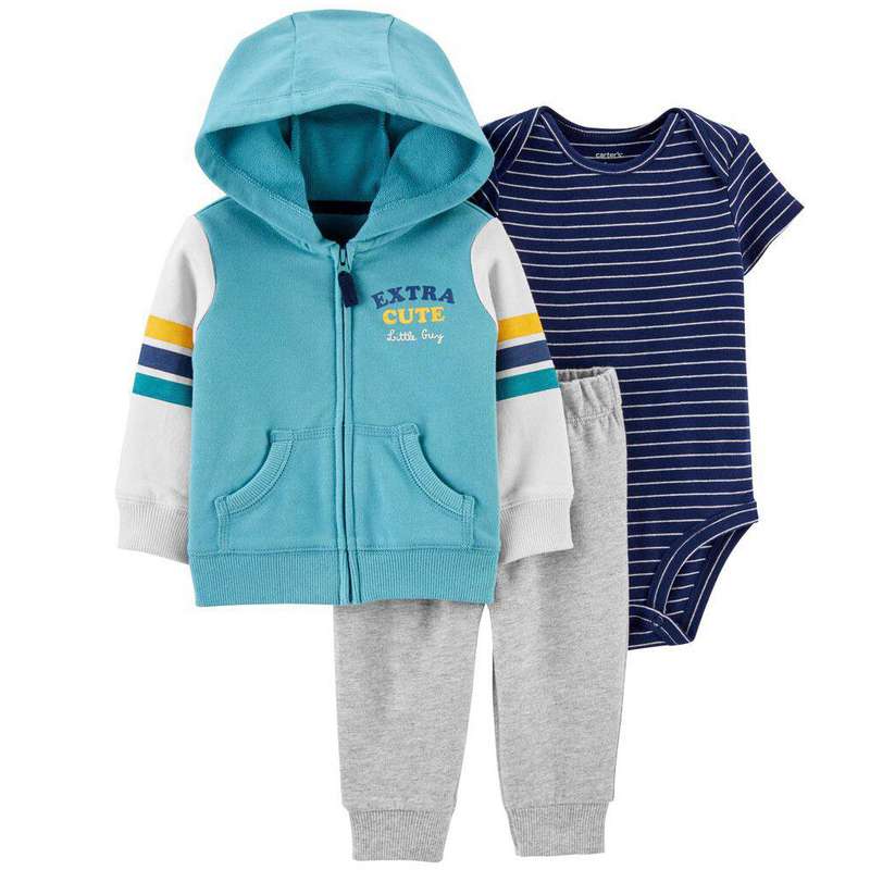 ست 3 تکه لباس نوزادی کارترز مدل اسپرت