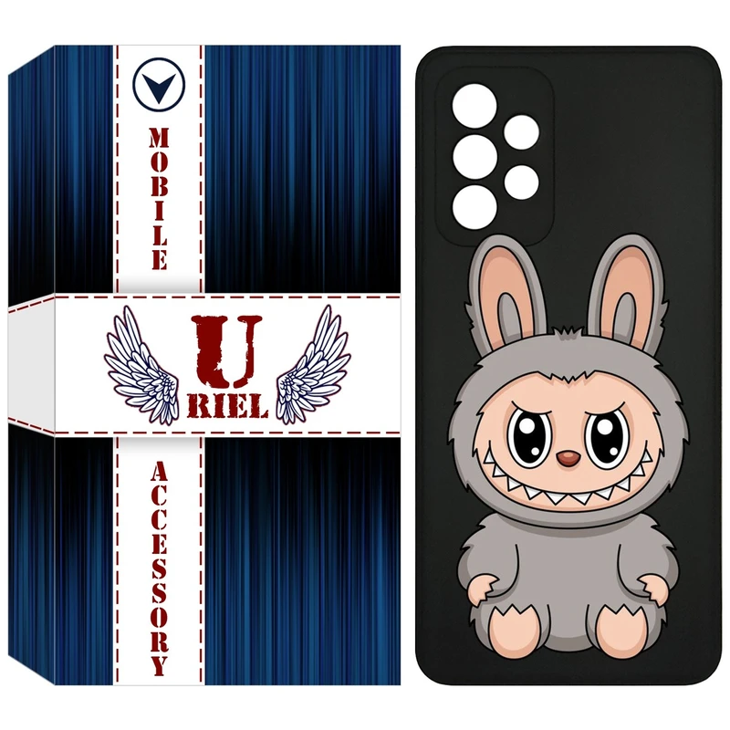 کاور یوریل مدل KSH کد 142 طرح عروسک لبوبو مناسب برای گوشی موبایل سامسونگ Galaxy A72