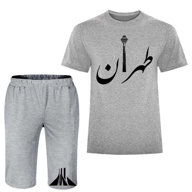 ست تی شرت و شلوارک مردانه مدل طهران A43