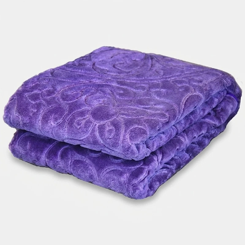 پتو گلبافت مدل گلبرجسته يك نفره سايز 160x220سانتی متر