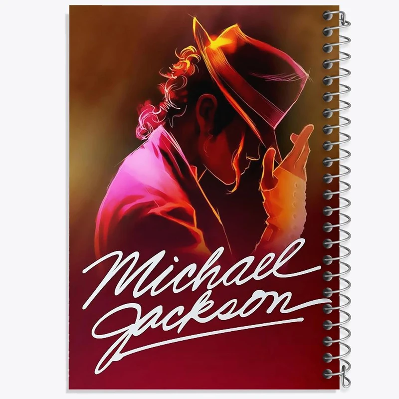 دفتر ژورنال نویسی 50 برگ خندالو مدل نقطه ای طرح مایکل جکسون Michael Jackson کد 3282