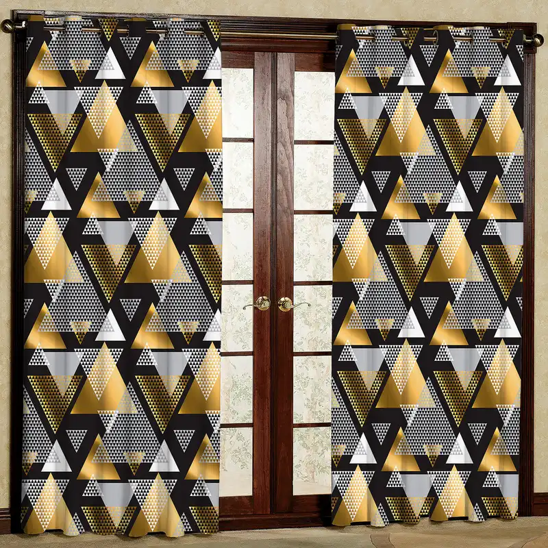 پرده مدل طرح دار لوزی مخمل پانچی کد 4168 سایز 200x140 سانتی متر