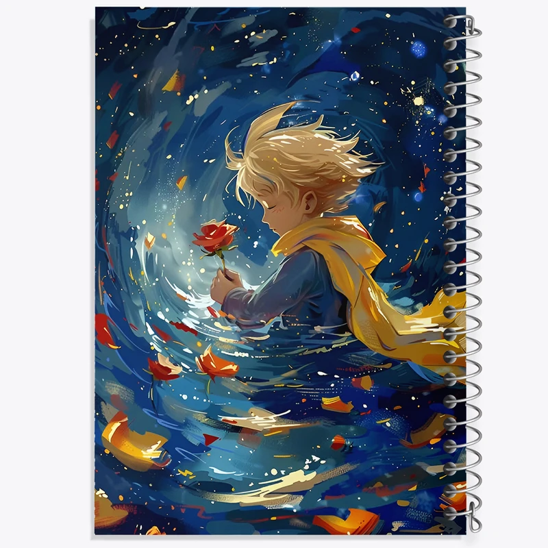 دفتر مشق 50 برگ خندالو طرح شازده کوچولو کد N3054