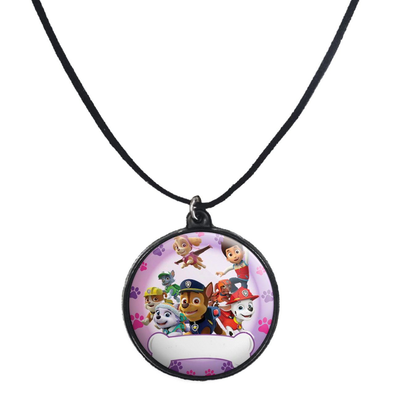 گردنبند پرمانه طرح سگ های نگهبان کد pmb.204 مدل دو طرفه