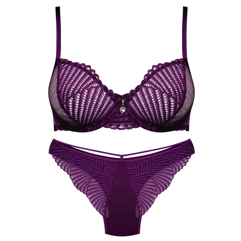 ست شورت و سوتین زنانه میسا مدل فنردار گیپوری کد 4735-6115