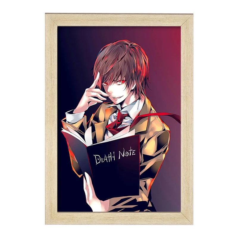 تابلو خندالو مدل لایت یاگامی انیمه دفترچه مرگ Death Note  کد 4934