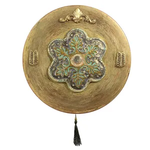 آویز سفالی طرح بشقاب مدل نخل کد 31