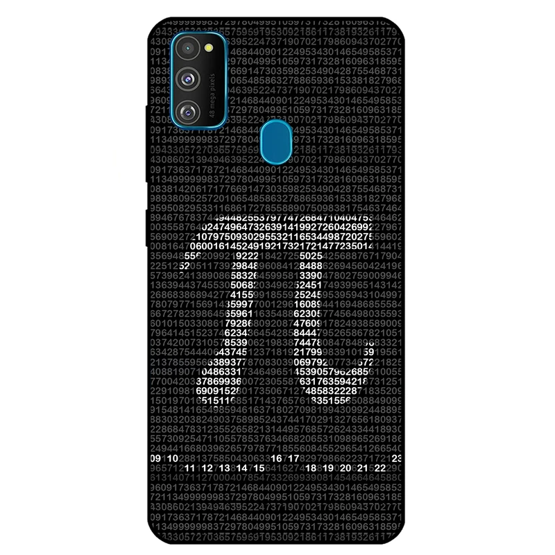 کاور مگافون طرح عدد پی مدل 7240 مناسب برای گوشی موبایل سامسونگ Galaxy M21 / M30 S